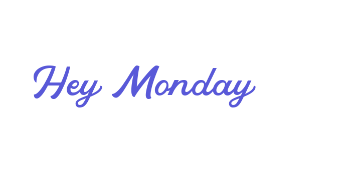 Hey Monday Font Download