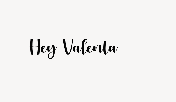 Hey Valenta Font