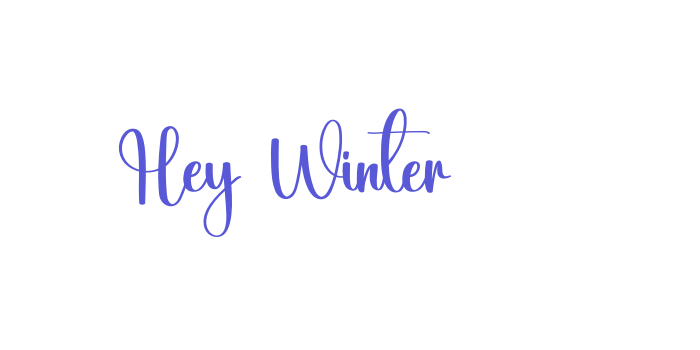 Hey Winter Font Download