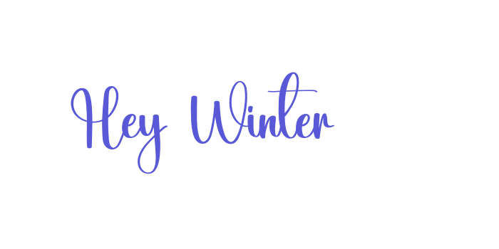 Hey Winter Font