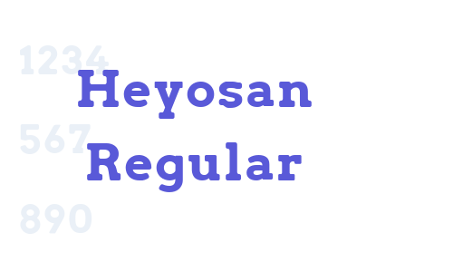 Heyosan Regular Font