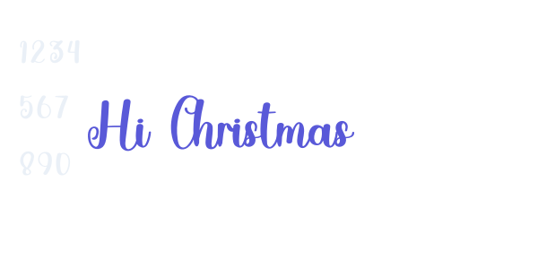 Hi Christmas font free