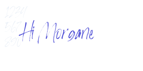 Hi Morgane font