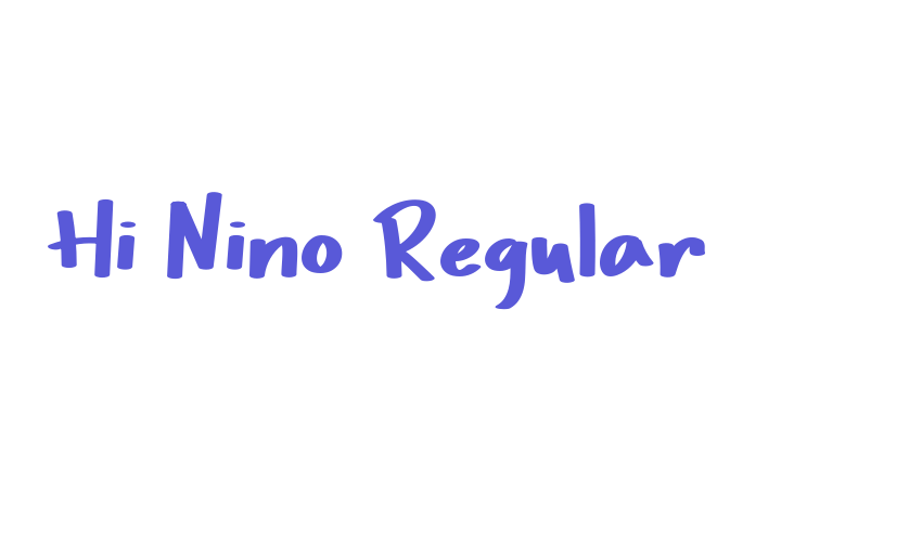 Hi Nino Regular Font Download