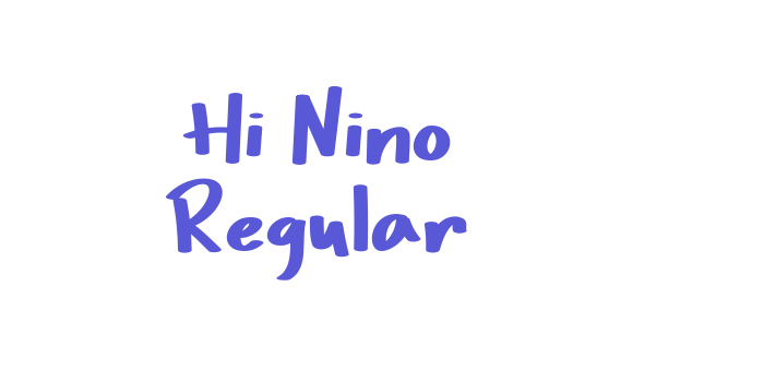 Hi Nino Regular Font Download