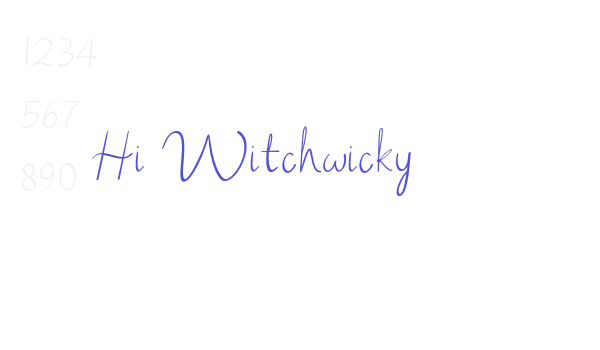 Hi Witchwicky font download