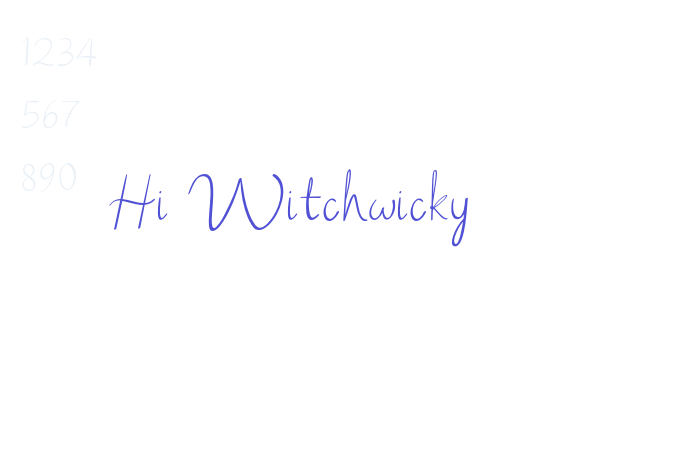 Hi Witchwicky font download