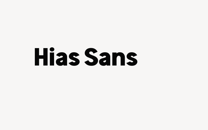 Hias Sans Font