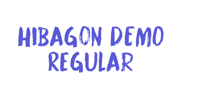 Hibagon DEMO Regular Font Download