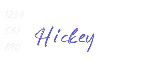 Hickey font