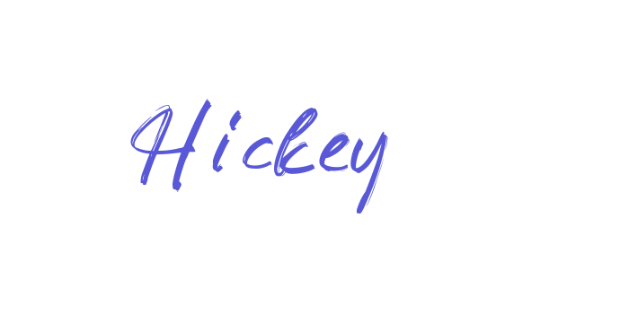 Hickey Font