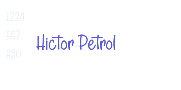 Hictor Petrol font free