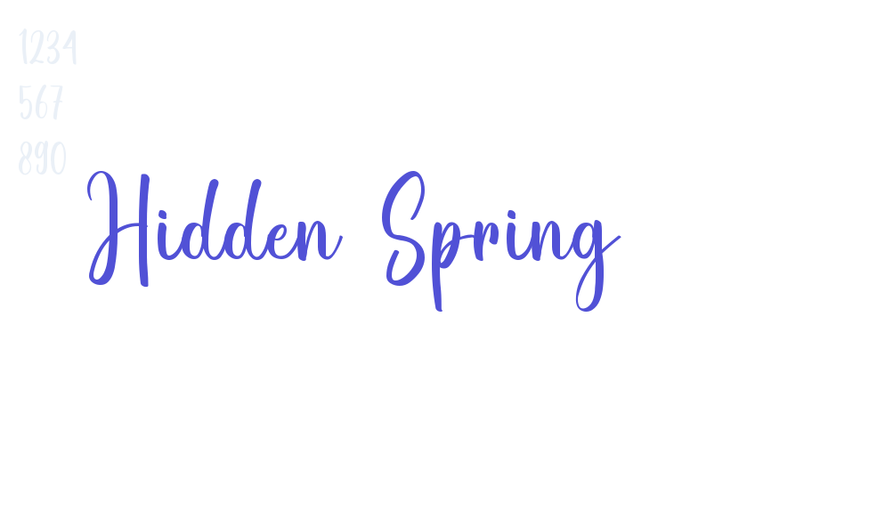 Hidden Spring-font-download