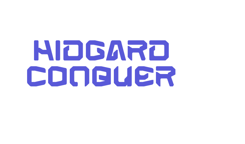 Hidgard Conquer Font Download