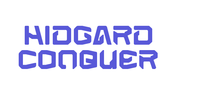 Hidgard Conquer Font Download