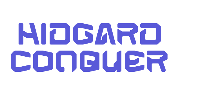 Hidgard Conquer Font