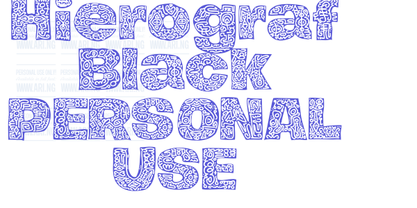 Hierograf Black PERSONAL USE font free