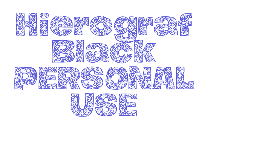 Hierograf Black PERSONAL USE Font