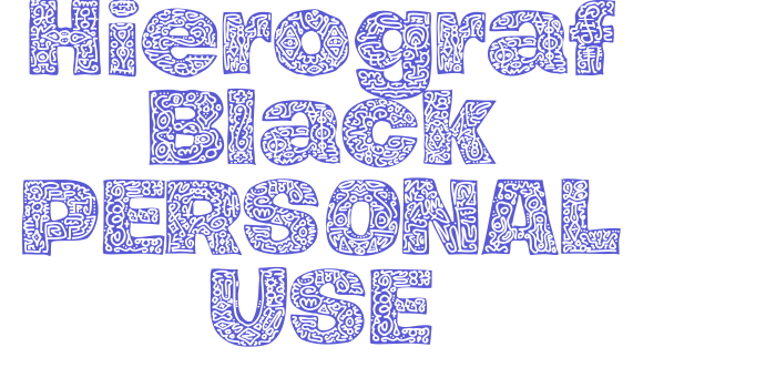 Hierograf Black PERSONAL USE Font Download