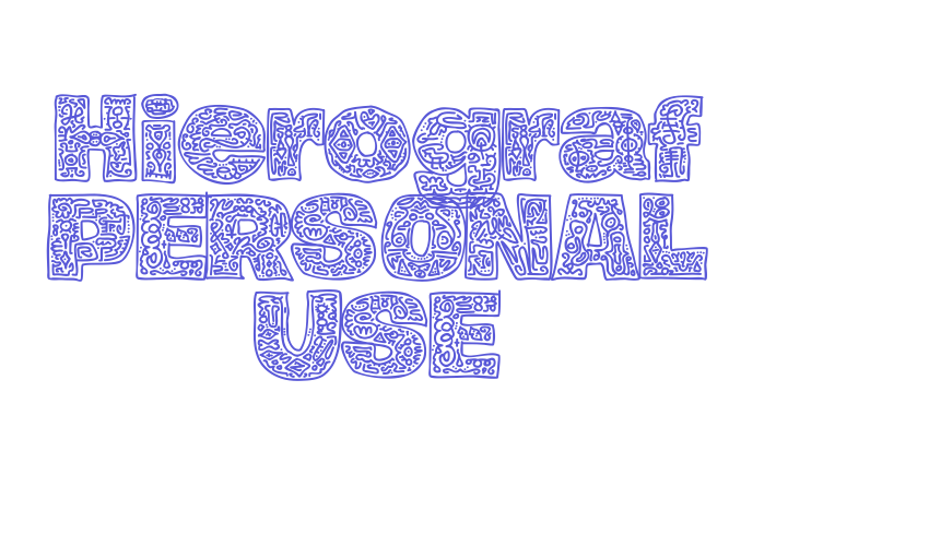 Hierograf PERSONAL USE Font