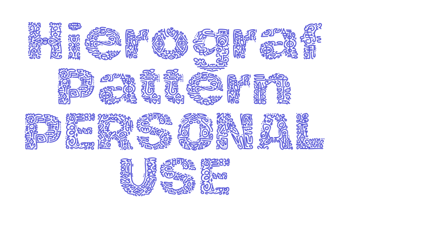 Hierograf Pattern PERSONAL USE Font