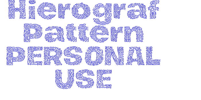 Hierograf Pattern PERSONAL USE Font Download