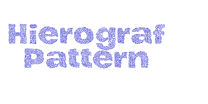 Hierograf Pattern Font Download