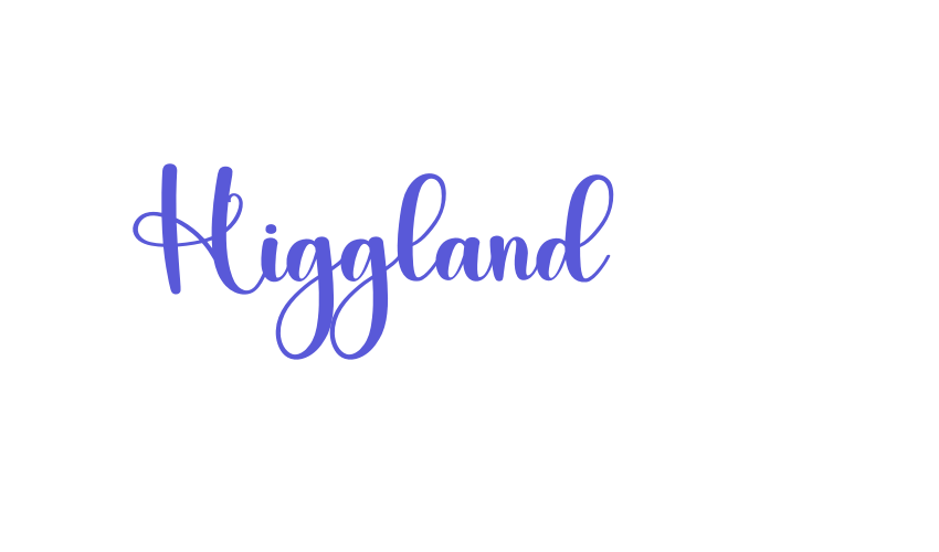 Higgland Font