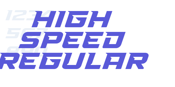 High Speed Regular font free