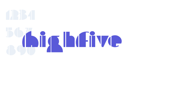 HighFive font free