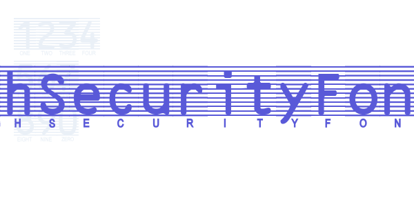 HighSecurityFont font free