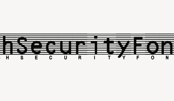 HighSecurityFont Font