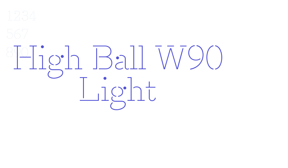 High Ball W90 Light-font-download