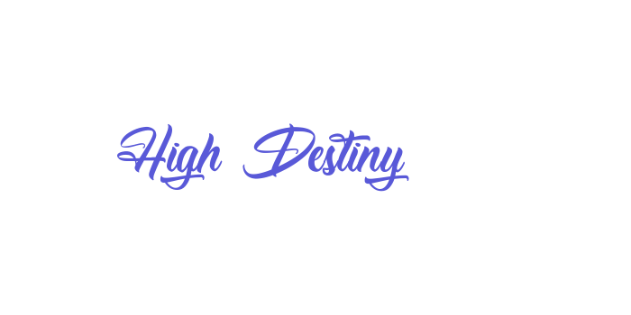 High Destiny Font Download