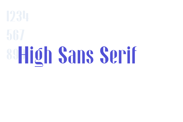 High Sans Serif