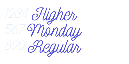 Higher Monday Regular-font-download