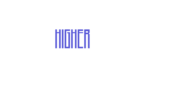 Higher Font