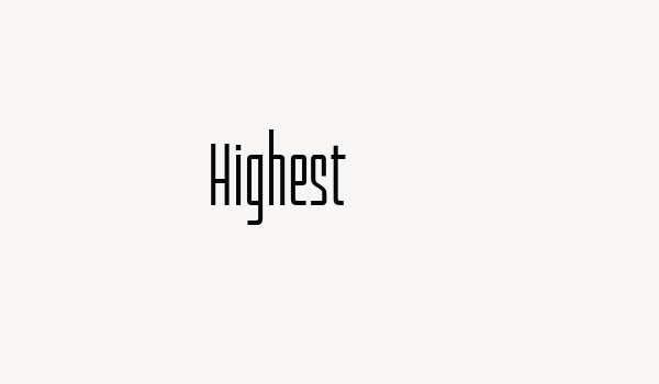 Highest Font