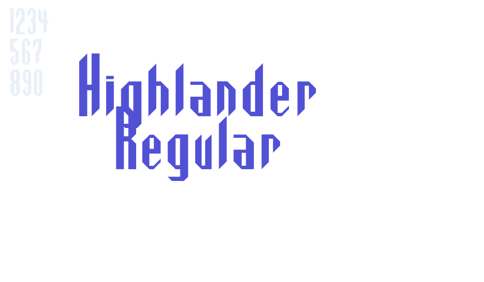 Highlander Regular-font-download