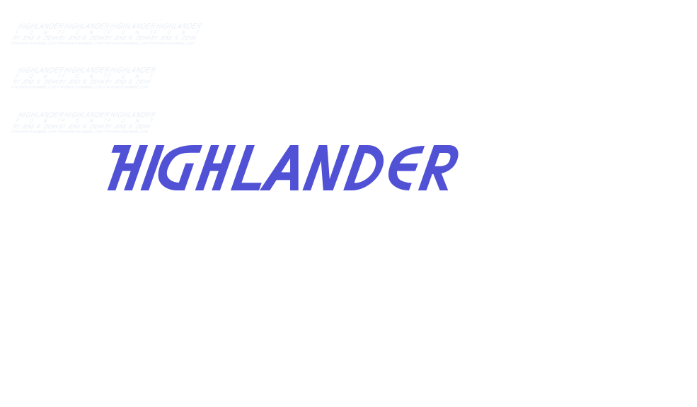 Highlander-font-download