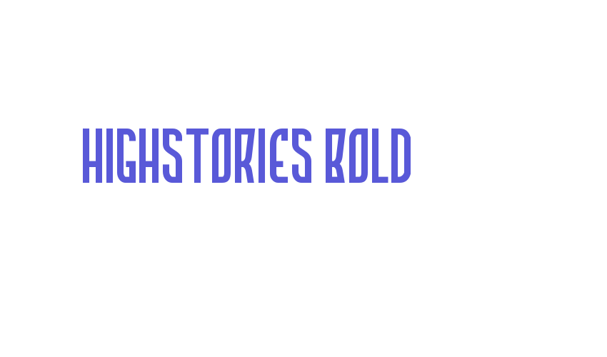 Highstories Bold Font