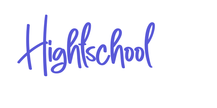 Hightschool Font