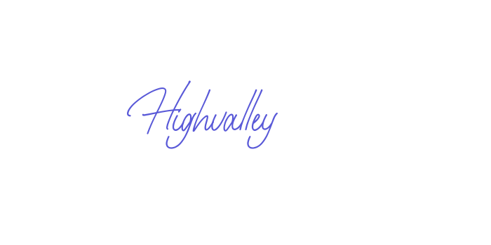 Highvalley Font