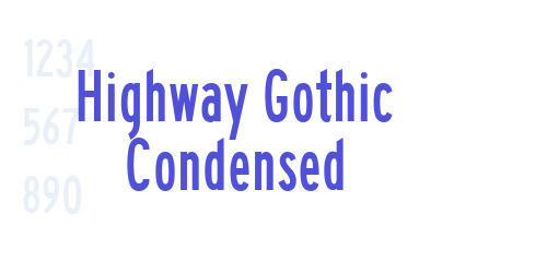 Highway Gothic Condensed-font-download