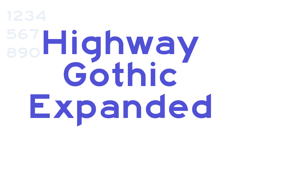 Highway Gothic Expanded-font-download