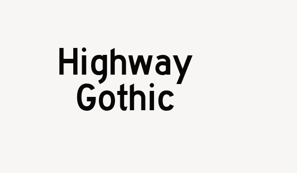 Highway Gothic Font