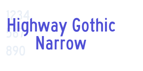 Highway Gothic Narrow-font-download