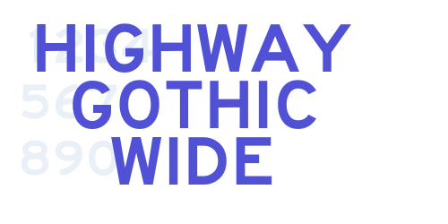 Highway Gothic Wide-font-download