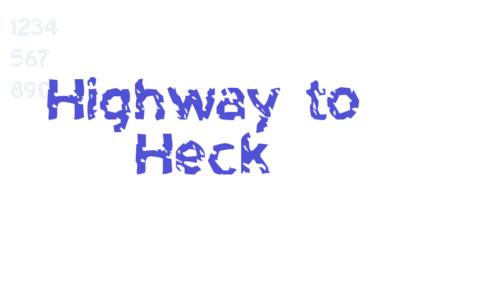 Highway to Heck-font-download