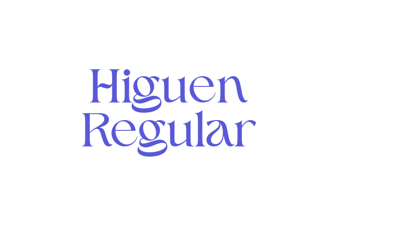 Higuen Regular Font Download